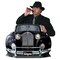 Party Central Pack of 6 Black and Silver Roaring 20's Luxury Gangster Car Photo Prop Decors 45"